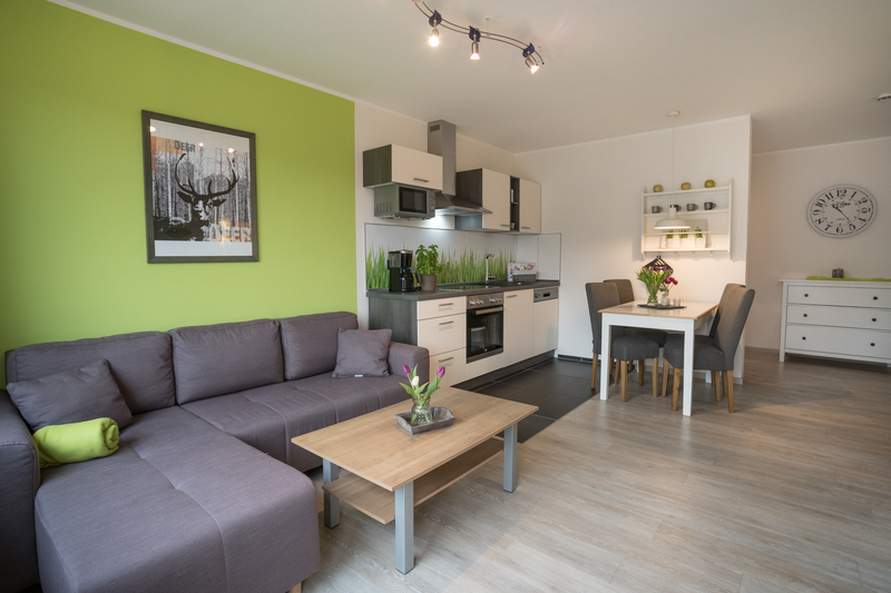 Apartment Comfort L Ettelsberg - Wohnbereich/Küche