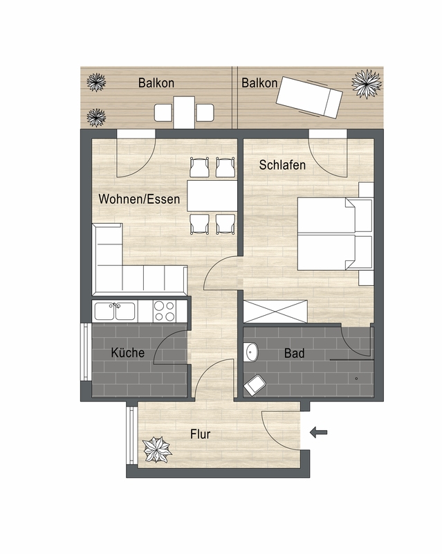 Apartment Comfort L Iberg - Grundriss