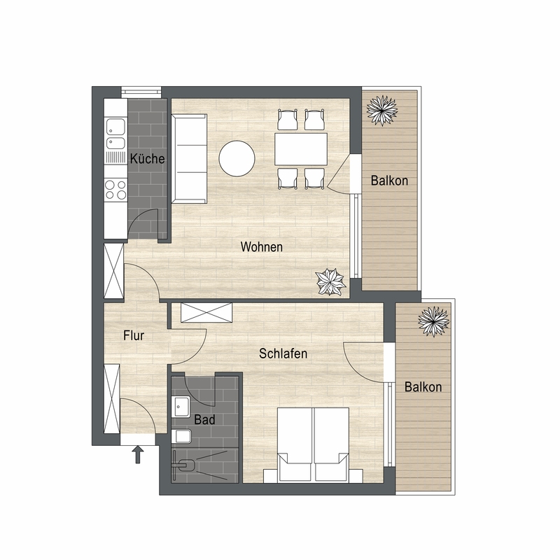 Apartment Comfort L Orenberg - Grundriss